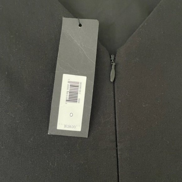 Banana Republic Bi-Stretch V-Back Sheath Dress Black Size 0 - Picture 4 of 4